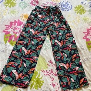 NWOT Frank And Oak Wide Leg Floral Sally Pants
